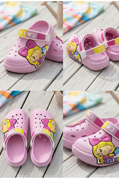 Hızlı Al PRENSES FİGÜRLÜ ÇOCUK BEBEK SANDALET TERLİK CROSS TERLİK(KÜÇÜK KALIP...