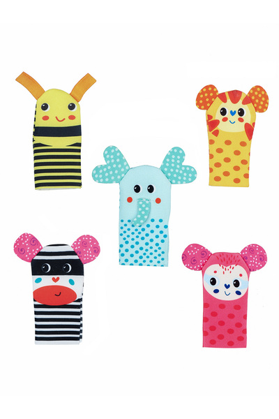 Molie Safari Themed Finger Puppet Set