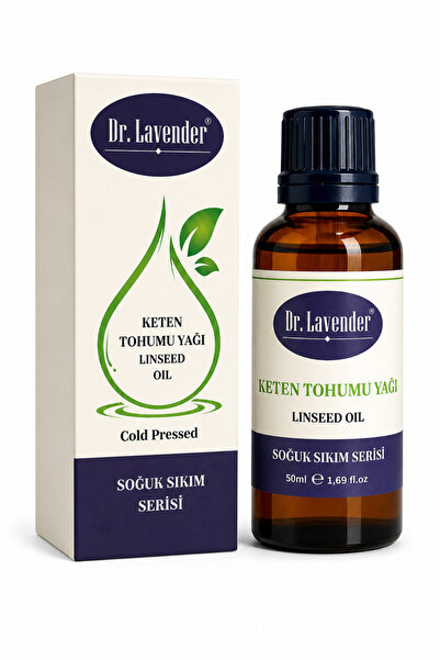 Dr.Lavender زيت بذور الكتان زيت معصور على البارد 50 مل