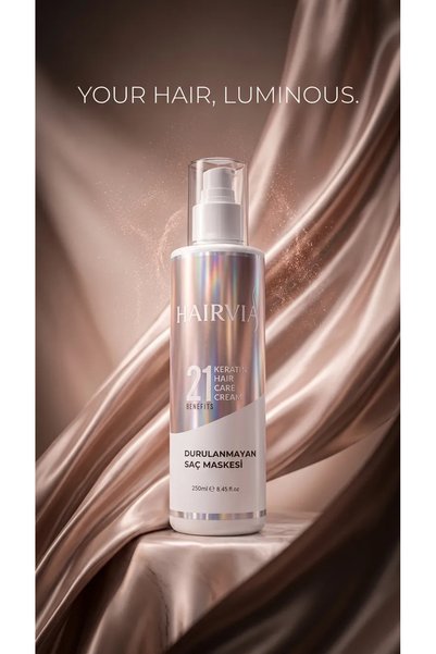 Hairvia كريم العناية بالشعر الاحترافي 21 إيفيكت إفيفيكت للشعر الذي لا يُشطف |   حماية من الحرارة • سهولة الاستخدام • العناية بالرطوبة • مضاد للكهرباء الاستاتكاثرية