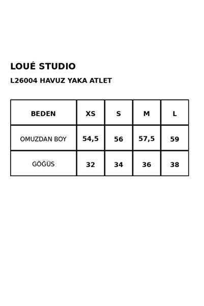 LOUE STUDİO Pamuklu Yakası Açık Basic