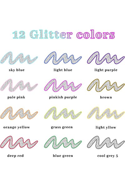 Arabest 12 Colors Outline Markers,Multi-Surface,Not Water-Resistant,for Art a...
