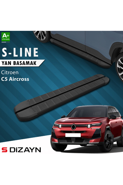 S Dizayn S-Dizayn Citroen E-C5 Aircross Elektrikli S-Line Siyah Yan Basamak 1...