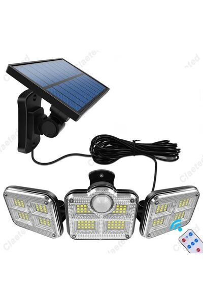 Home 120Led Solar Lamba Güneş Enerjili Şarjlı 20w  Bahçe Sokak Lamba Aydınlat...