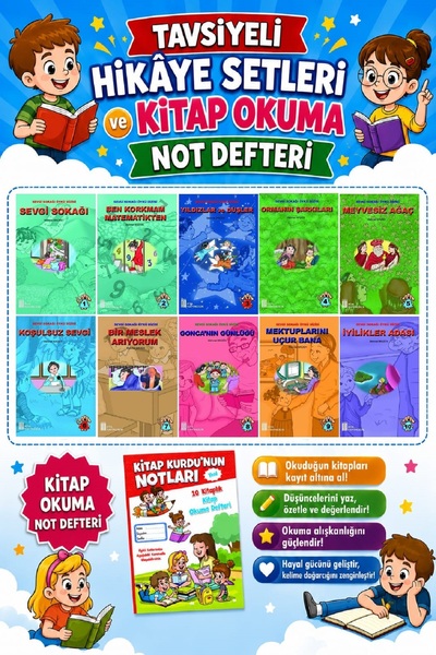Ata Yayıncılık Ata 4.sınıflar Için Sevgi Sokağı Öykü Dizisi+kitap Okuma Not D...