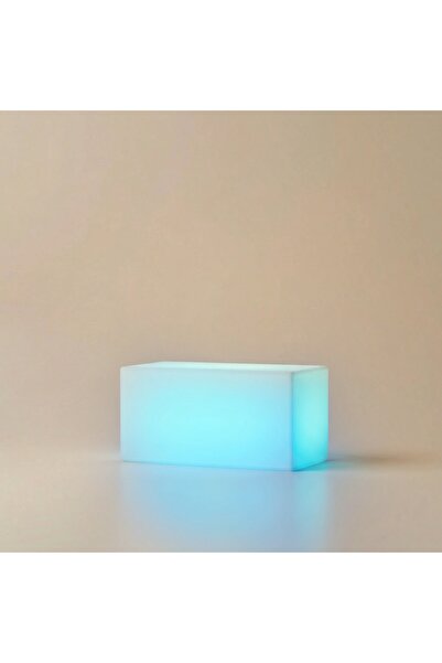 MYASEM STORE كرسي مستطيل RGB مقاس كبير 41 × 45 سم بلاستيك LLDPE