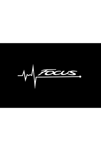 İŞCAN MOTOR Ford Focus Nabız Sticker 2 Adet Beyaz Focus Sticker
