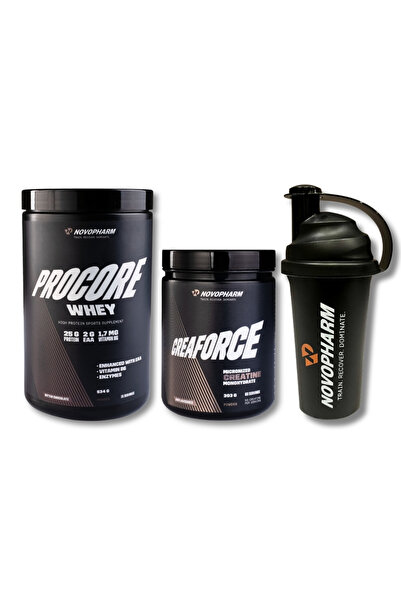 Novopharm ProCore Whey Protein 534 g + Creaforce Kreatin Monohidrat 303 g + S...