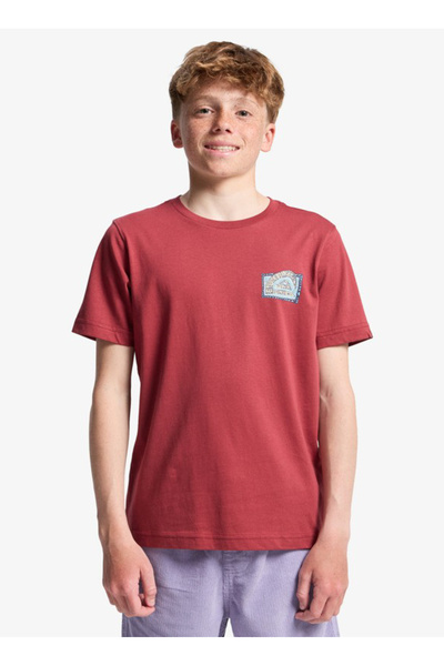 Quiksilver Bordo Erkek Çocuk T-Shirt EQBZT04968-HERITAGE SS