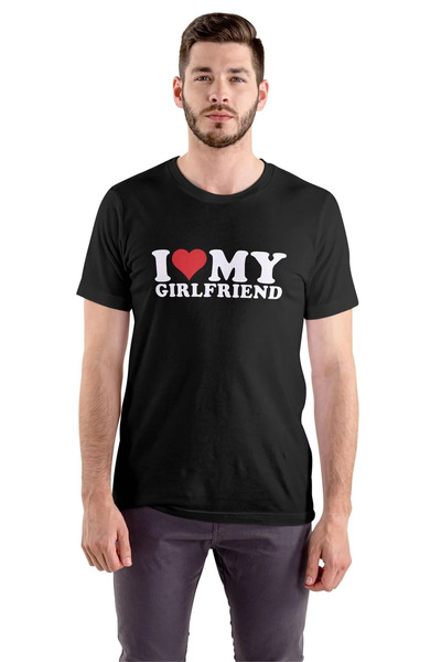 Butik I Love My Girlfriend Çift Tişört Sevgililere Özel Hediyelik Tshirt