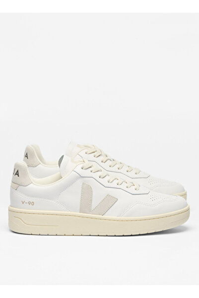 VEJA Beyaz - Krem Kadın Sneaker V-90 O.T. Leather