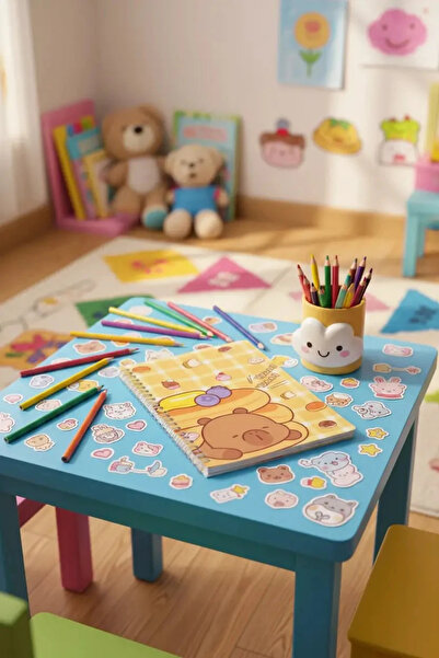 Miniso Lisanslı Pişirme Serisi A5 Telli Not Defteri Kapibara Souffle 20.4 Cm