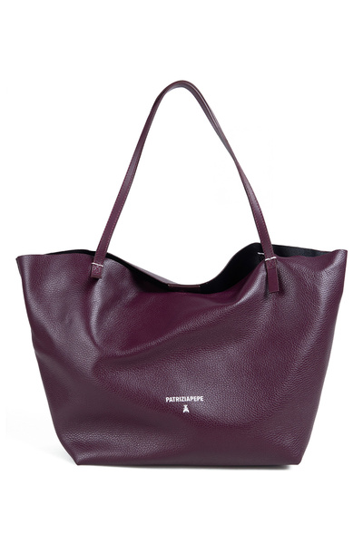 Patrizia Pepe Bordo Kadın Deri Omuz Çantası 2B0130M536