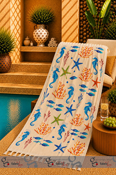 Fabric Box %100 Natural Bambu Müslin Baskılı Peştemal Banyo Havlusu Türk Havlusu Hamam Plaj Havlusu