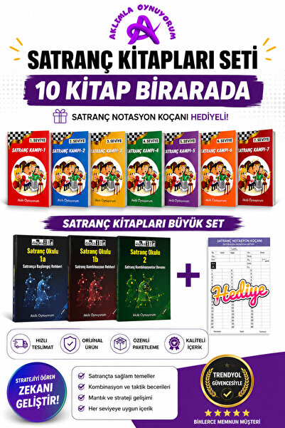 Analiz Yayınları Satranç Kitapları Seti 10 Kitap Bir Arada | Satranç Kampı + ...