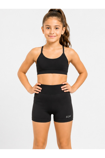 She Can Wear Siyah Mini Boxer Şort