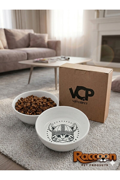 Eco Viking Cat 250 Ml Kedi - Köpek Seramik Mama ve Su Kabı
