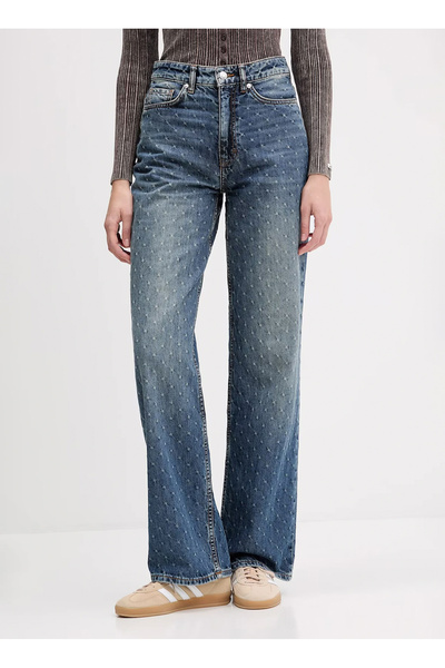 HUGO Mavi Kadın Standart Fit Denim Pantolon 50546502