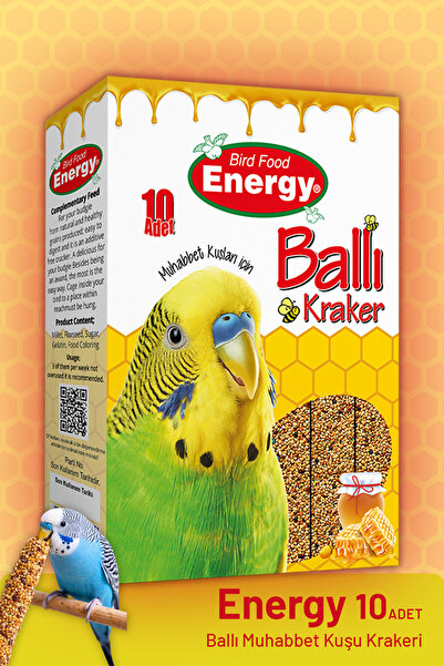 Genel Markalar Pet Food Energy Energy 10'lu Ballı Muhabbet Kuşu Krakeri