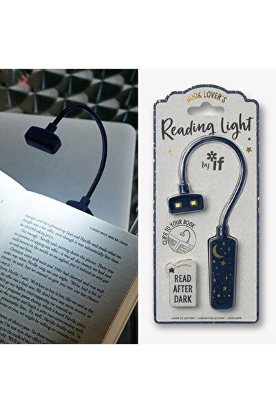 İF Lampă de citit - Lumină de citit pentru iubitorii de cărți - Lună și Stele
