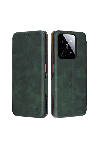 Techsuit Husă pentru Xiaomi 14 - Safe Wallet Plus - Verde