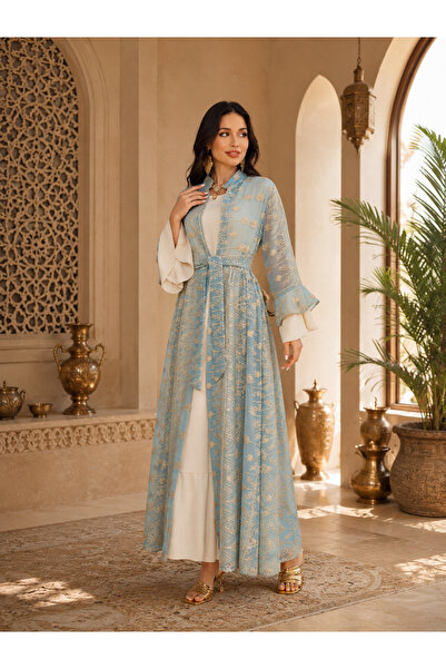 Greneric طقم عباءة من قطعتين لعيد الأضحى - تصميم أنيق وحرفية دقيقة، زي احتفال...