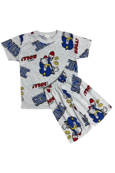 deve kids Σετ πιτζάμες για αγόρια από βαμβακερό λεπτό καλοκαιρινό ύφασμα σε γ...