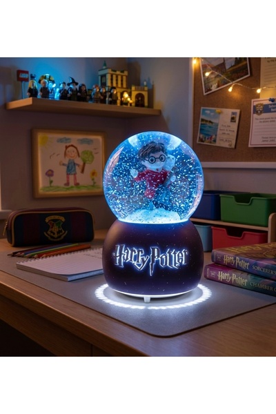 iyehediye Harry Potter Pilli Değişen Işıklı Kar Küresi