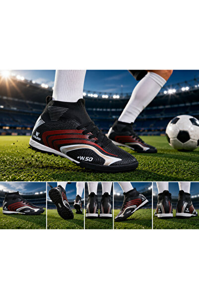 RUNSTEP Pantofi de fotbal Astroturf cu șosete