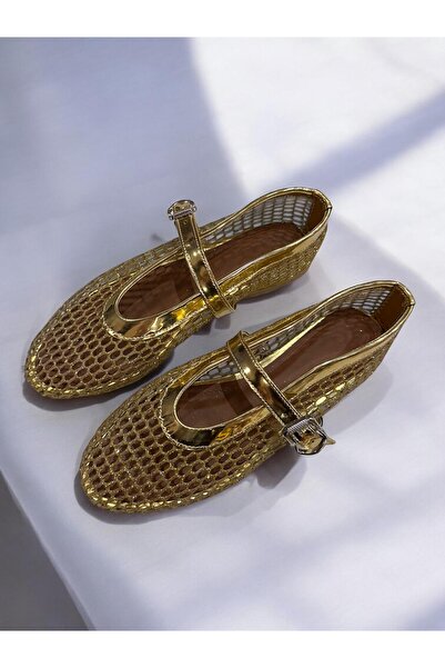 runa shoes balerina din plasă cu sclipici