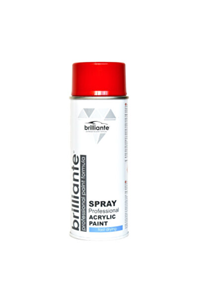 BRILLIANTE Vopsea spray Roșu foc (RAL 3000) 400ml Roșu