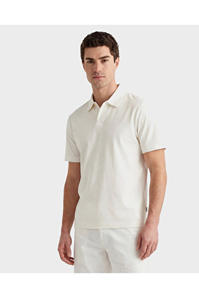 Gant Erkek Beyaz Regular Fit Polo Yaka T-Shirt