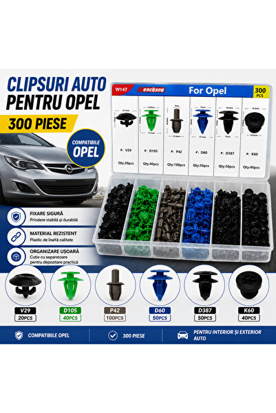 PARADOX SINCE 1992 Cleme compatibile cu Opel 300 bucăți