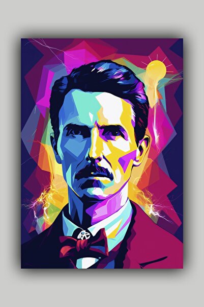Luna Marissa Αφίσα Nikola Tesla Pop Art Duar - Χωρίς πλαίσιο