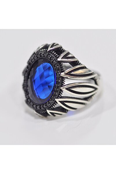 Other Silver ring with blue crystal