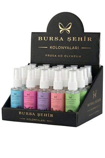 BURSA ŞEHİR KOLONYALARI MİNİ KOLONYA SETİ (TİRİLYE SAHİLİ, GÖLYAZI KİRAZ ÇİÇE...