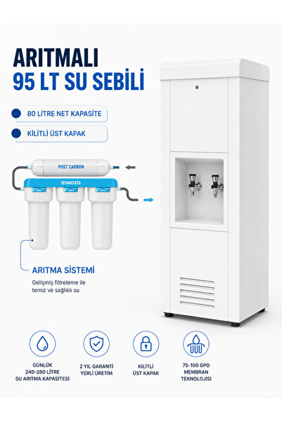 DuyguCool GC-80B-A Arıtmalı Sanayi Tipi Su Sebili