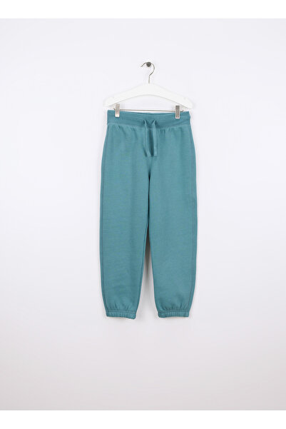 Benetton Elastic Leg Gray - Green Boys' Sweatpants 3Eb5Cf05L
