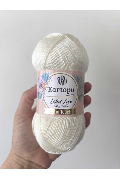 Kartopu Lotus Lux Silvery K019 Ecru Lot 72911