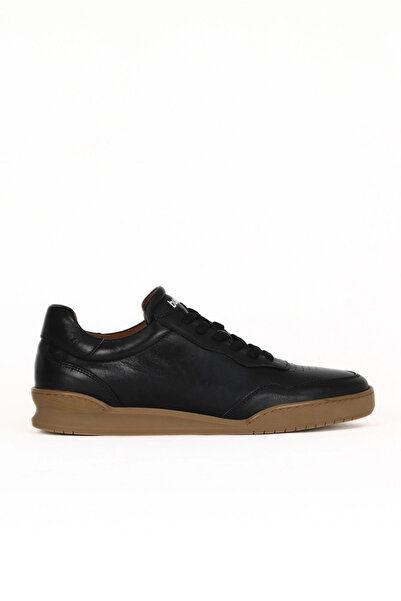 Bueno Shoes Black Leather Men's Sports Shoes 16Ma8228