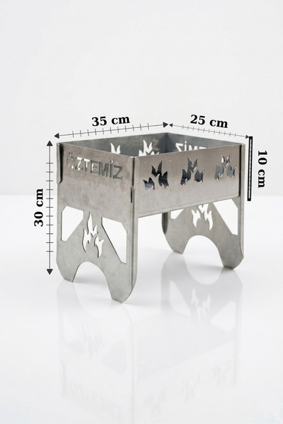 Öz temiz metal ÖZ-T 3525 Portatif Mini Mangal (2mm Galvanizli Kalın Sac)
