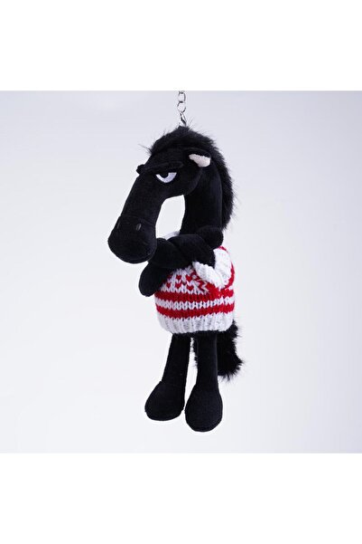 Choice D Cute Plush Black Horse Keychains, 2026 Year of the Horse Plush Keyri...