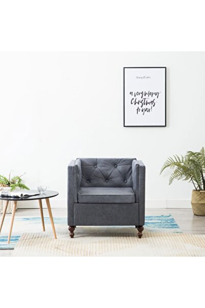 Concept Fotoliu, gri, material textil