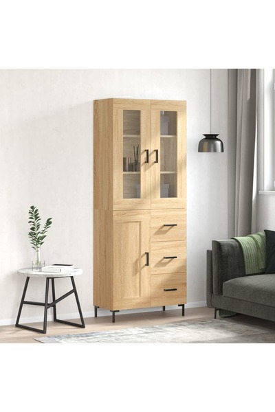 Concept Dulap înalt, stejar sonoma, 69,5x34x180 cm, lemn compozit