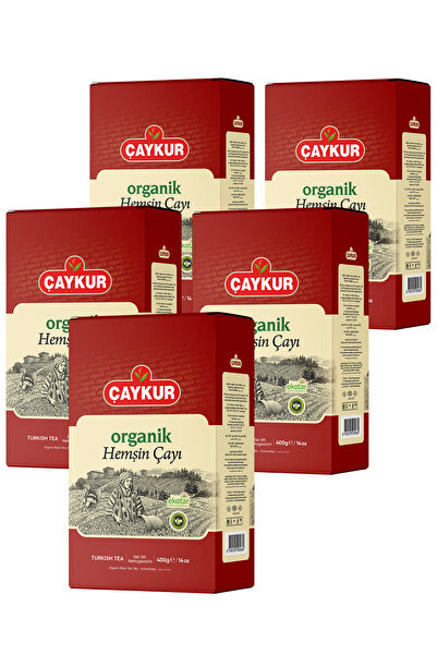 Çaykur Organik Hemşin Çayı (Karton Kutu) 400 gr. Beşli Paket