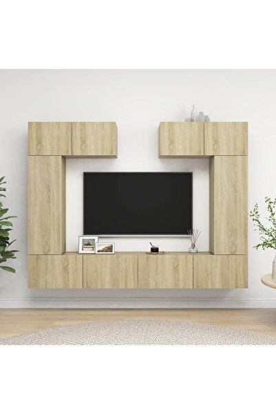 Concept Set de dulapuri TV, 6 piese, stejar sonoma, PAL
