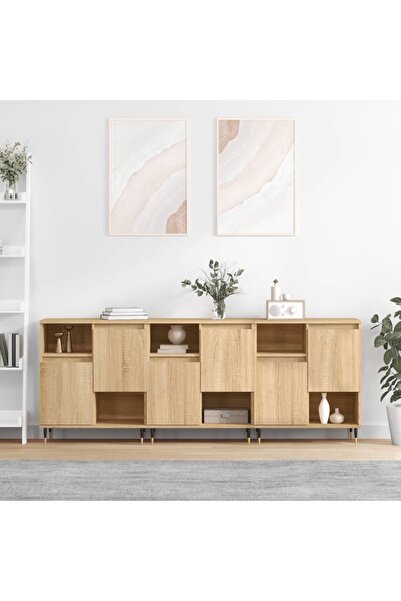 Concept Servante, 3 piese, stejar sonoma, lemn prelucrat