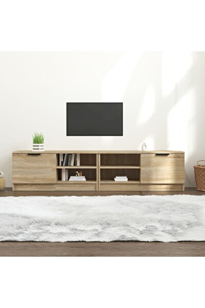 Concept Comodă TV, 2 buc., stejar sonoma, 80x35x36,5 cm, lemn prelucrat