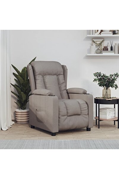 Concept Scaun rabatabil electric, gri taupe, material textil