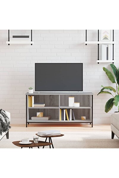 Concept Comodă TV, gri sonoma, 100x40x50 cm, lemn prelucrat